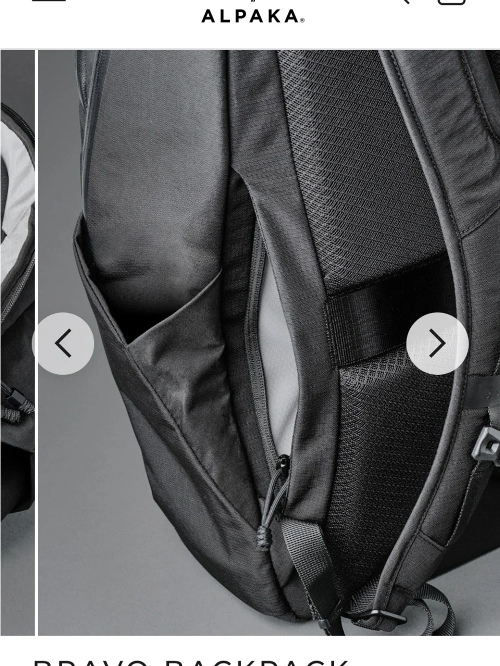 Alpaka Bravo Backpack -23L in black